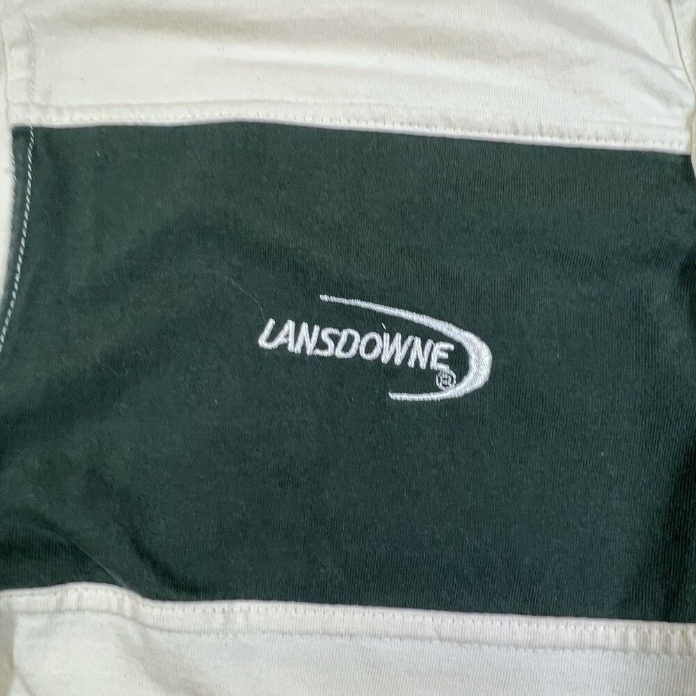 Landsdowne Collection Irish Rugby Shirt Long Sleeve Shamrock Crest Men's Small - Picture 8 of 11